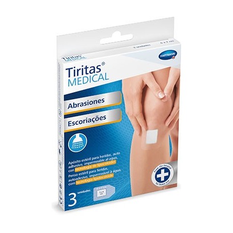 TIRITAS MEDICAL ABRASIONES 6 X 7 CM 3 UNIDADES