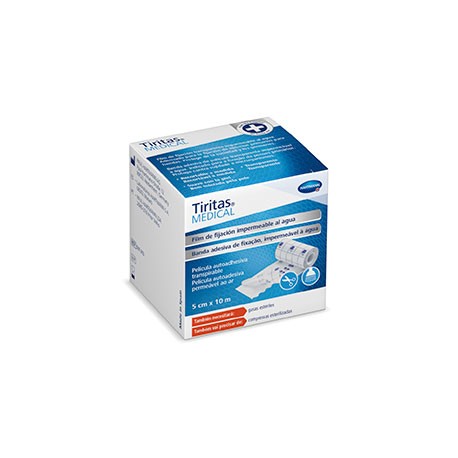 TIRITAS MEDICAL FIJACION IMPERMEABLE AL AGUA 2 M X 10 CM