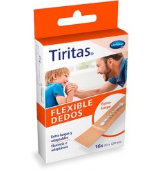 TIRITAS ELASTIC APOSITO ADHESIVO TEXTIL X-LARGE 16 APOSITOS