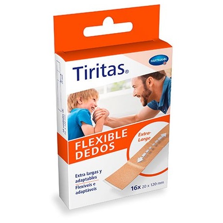 TIRITAS ELASTIC APOSITO ADHESIVO TEXTIL X-LARGE 16 APOSITOS