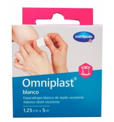 ESPARADRAPO HIPOALERGICO OMNIPLAST TEJIDO RESISTENTE BLANCO 5 M X 5 CM