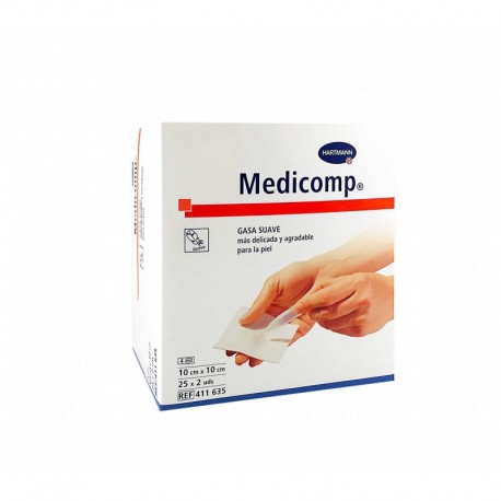 MEDICOMP COMPRESAS APOSITO ESTERIL 10 X 10 CM 10 SOBRES 2 U
