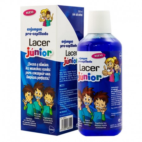 ENJUAGUE PRE CEPILLADO LACER JUNIOR 500 ML