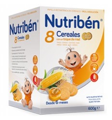 NUTRIBEN 8 CEREALES 600 GR MIEL GALLETAS