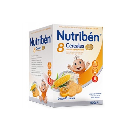 NUTRIBEN 8 CEREALES 600 GR MIEL GALLETAS