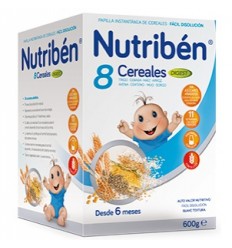 NUTRIBEN PAPILLA 8 CEREALES EFECTO BIFIDUS 600 G
