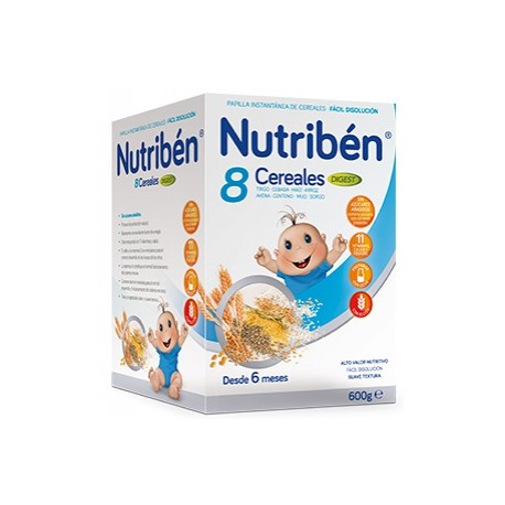 NUTRIBEN PAPILLA 8 CEREALES EFECTO BIFIDUS 600 G