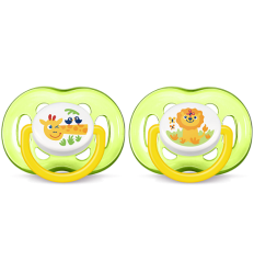 CHUPETE SILICONA PHILIPS AVENT 18 M ANIMALITOS 2 CHUPETES