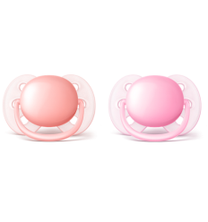 CHUPETE SILICONA PHILIPS AVENT ULTRASOFT LISOS 0 - 6 M 2 U NIÑA