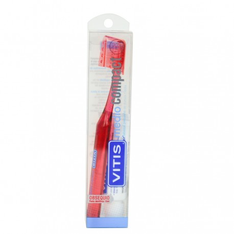 CEPILLO DENTAL ADULTO VITIS COMPACT MEDIO