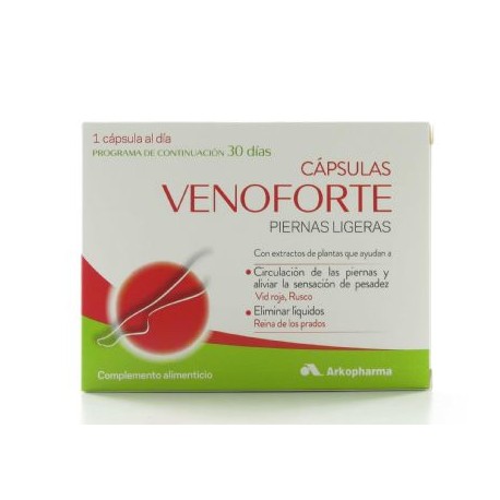 VENOFORTE PIERNAS LIGERAS 30 CAPS
