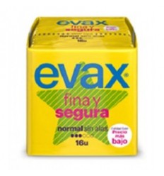 COMPRESAS TOCOLOGICAS EVAX FINA Y SEGURA NORMAL 16 COMPRESAS