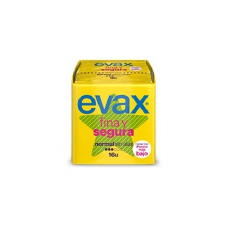 COMPRESAS TOCOLOGICAS EVAX FINA Y SEGURA NORMAL 16 COMPRESAS