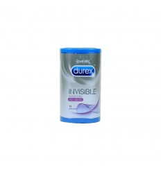 DUREX INVISIBLE EXTRA FINO EXTRA LUBRICADO PRESE 12 U