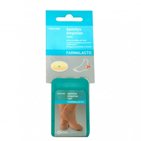 FARMALASTIC PROTECTOR AMPOLLAS APOSITO ADHESIVO TALON 5 APOSITOS