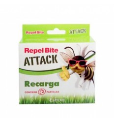REPEL BITE ATTACK PULSERA AROMATICA CITRONELA RECARGA 2 PASTILLAS