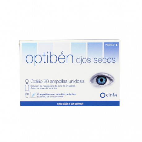 OPTIBEN OJOS SECOS 20 AMPOLLAS