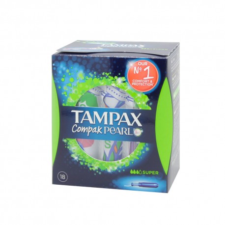 TAMPAX COMPAK PEARL SUPER 18 U