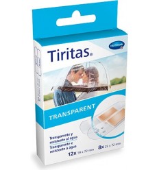 TIRITAS APOSITO ADHESIVO TRANSPARENTE 2 TAMAÑOS 20 TIRITAS