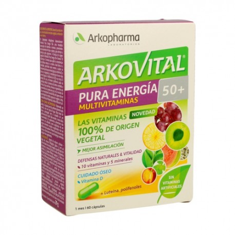 ARKOVITAL PURA ENERGIA 50 60 CAPSULAS