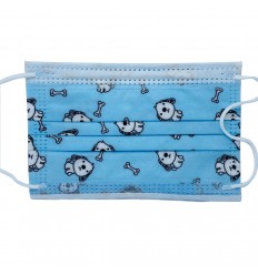 MASCARILLA HIGIENICA 3CPS NIÑOS AZUL 20U
