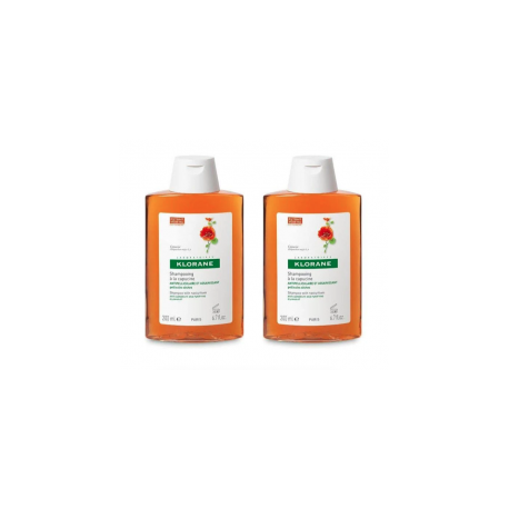 KLORANE CHAMPU ANTICASPA EXTO DE CAPUCHINA PACK DUO 200 ML