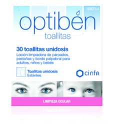 OPTIBEN TOALLITA CON LOCION LIMPIADORA HIGIENE 30 TOALLITAS