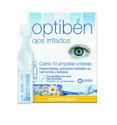 OPTIBEN OJOS IRRITADOS UNIDOSIS ESTERIL 10 AMP