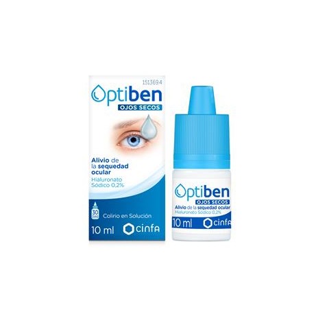 OPTIBEN OJOS SECOS GOTAS SEQUEDAD OCULAR 10 ML